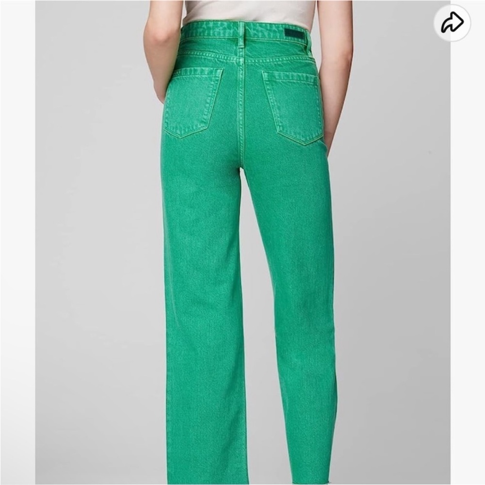 Blank NYC the Baxter Green Straight Leg raw Hem jeans - Picture 14 of 14